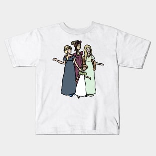 Family of Regency Ladies Kids T-Shirt